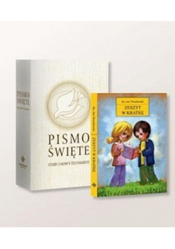 Pismo Święte B5 (białe) + Zeszyt gratis