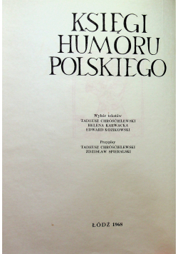 Księgi humoru polskiego od Kasprowicza do Tuwima