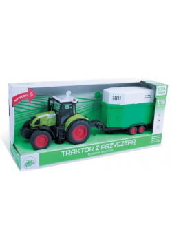 Traktor z przyczepą dla koni 1:16