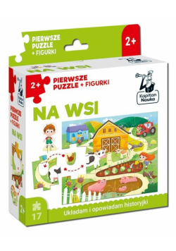 Puzzle Na wsi + figurki Pierwsze puzzle Kapitan Nauka