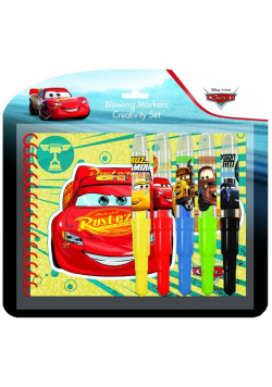 Markery dmuchane Cars 5 sztuk + notes + szablon