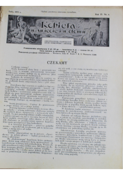 Kobieta w świecie i w domu lipiec  nr 4 1933r