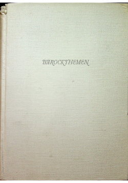 Barockthemen  eine Auswahl von Verzeichnissen zur Ikonographie