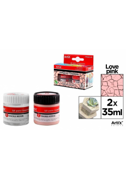 Farba akrylowa różowa 35ml + środek tworzący