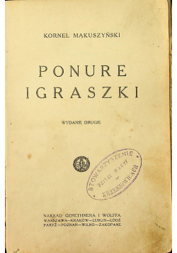 Ponure igraszki 1927 r