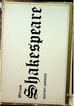 Shakespeare Wiersze i poematy