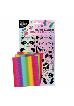 Klejowe szablony Metallic Art Sweet Kidea