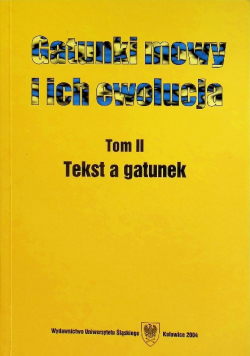 Gatunki mowy i ich ewolucja Tom II