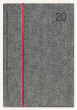Kalendarz 2020 Książkowy B5 Classic szara juta