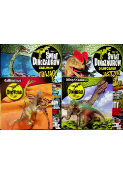 Świat Dinozaurów 2 książki + 2 figurki