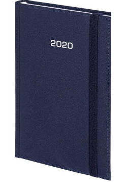 Kalendarz 2020 A4 Dzienny Cross z gumką Granat