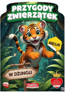 Przygody zwierzątek w dżungli. Kolorowanka z naklejkami