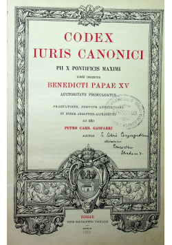 Codex Iuris Canonici 1917 r.
