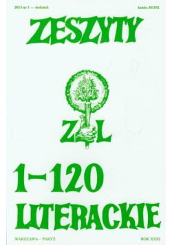 Zeszyty Literackie Spis numerów 1 - 120