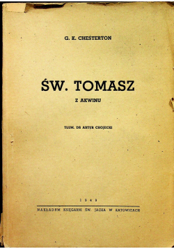 Św. Tomasz z Akwinu 1949r