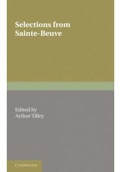 Selections from Sainte-Beuve