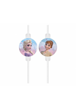 Rurki papierowe z medalionem Frozen 2 4szt