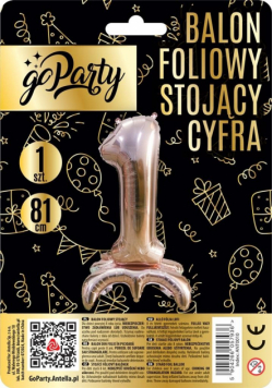 Balon foliowy stojący cyfra 1