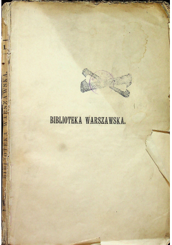 Biblioteka Warszawska tom I 1894 r