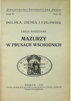 Mazurzy w Prusach Wschodnich 1927 r.