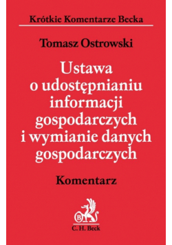 Ustawa o udostępnianiu informacji gospodarczych i wymianie danych gospodarczych