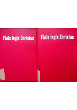 Finis legis christus 2 tomy