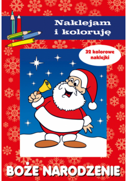 Boże Narodzenie Naklejam i koloruję