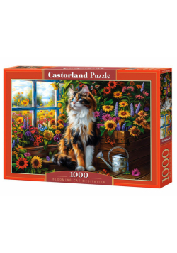 Puzzle 1000 Blooming Cat Meditation C-105359-2