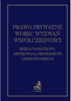 Prawo prywatne wobec wyzwań współczesności