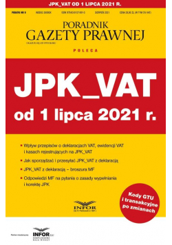 JPK_VAT od 1 lipca 2021