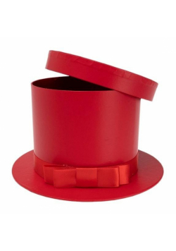 Pudełko Flower Box Kapelusz czerwony ROZETTE