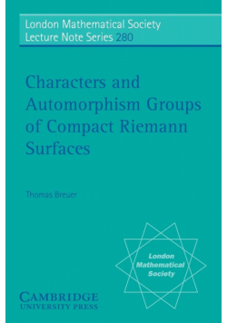 Characters and Automorphism Groups of Compact Riemann Surfaces