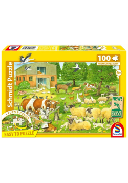 Puzzle 100 PQ Zwierzęta na farmie 113336