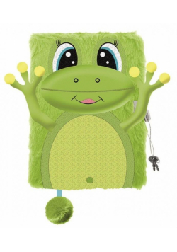 Pamiętnik A5/96K z kłódką 3D Happy frog