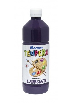 Farba tempera w butelce Karbon fioletowa 550ml