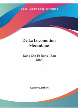 De La Locomotion Mecanique