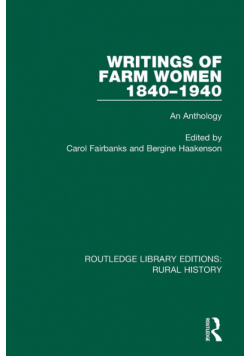 Writings of Farm Women, 1840-1940