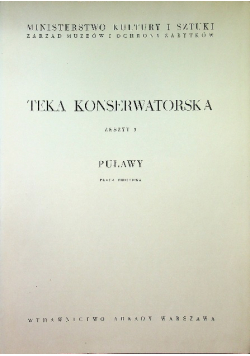 Teka Konserwatorska Puławy