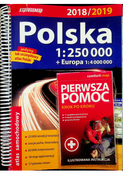 Atlas samochodowy Polska + Pierwsza pomoc