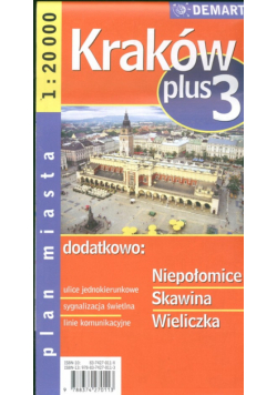 Kraków plus 3 1:20 000 plan miasta