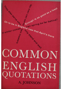 Common english quotations