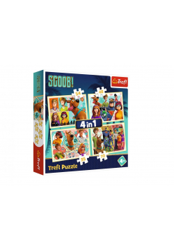 Puzzle 4w1 Scobby Doo i przyjaciele TREFL