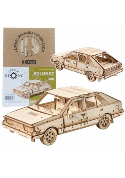 Little Story Drewniane Puzzle Model 3D - FSO Polonez 1500
