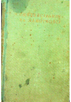 Chrześcijanin na samotności 1931 r.