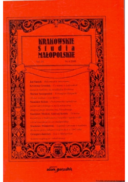 Krakowskie studia małopolskie nr 4