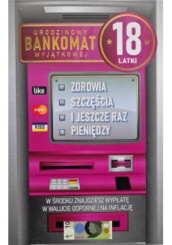 Karnet Urodziny 18 damskie