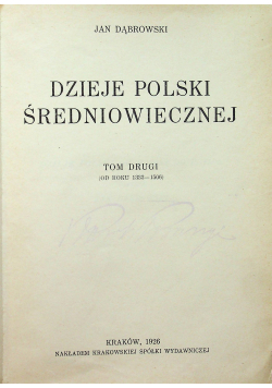 Dzieje Polski Średniowiecznej 1926 r.