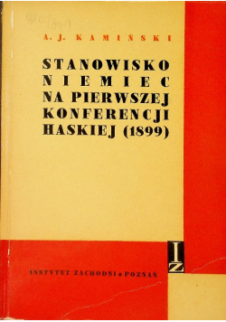 Stanowisko Niemiec na pierwszej Konferencji Haskiej