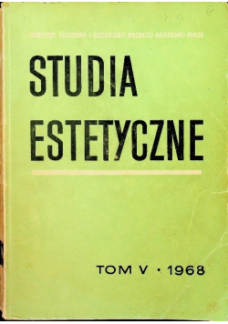 Studia estetyczne V 1968