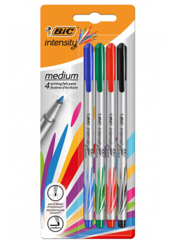 Cienkopisy Intensity medium mix ast bls 4szt BIC